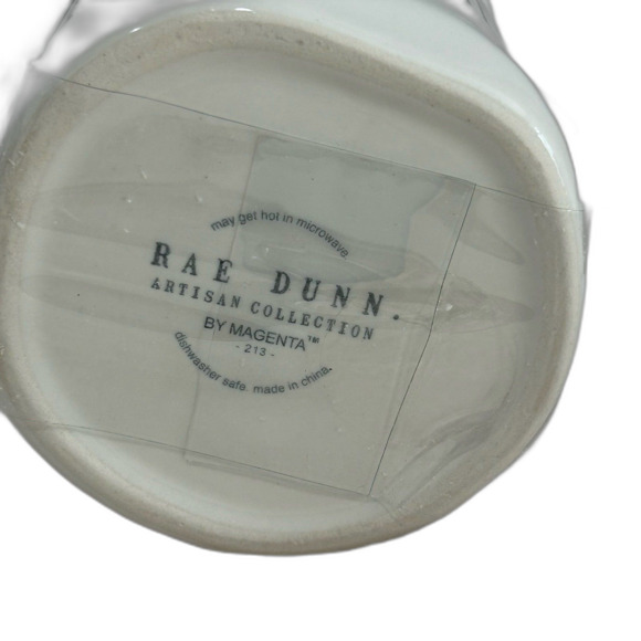 Rae Dunn Artisan Collection by Magenta “ HOME” Embossed Ceramic Mug /Lid. NEW - Picture 6 of 10